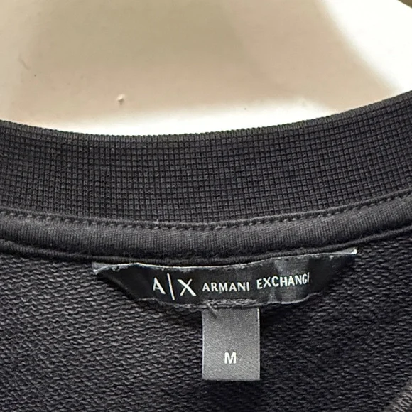 Armani Exchange Black Logo Sweatshirt and Joggers - Picture 2 of 11